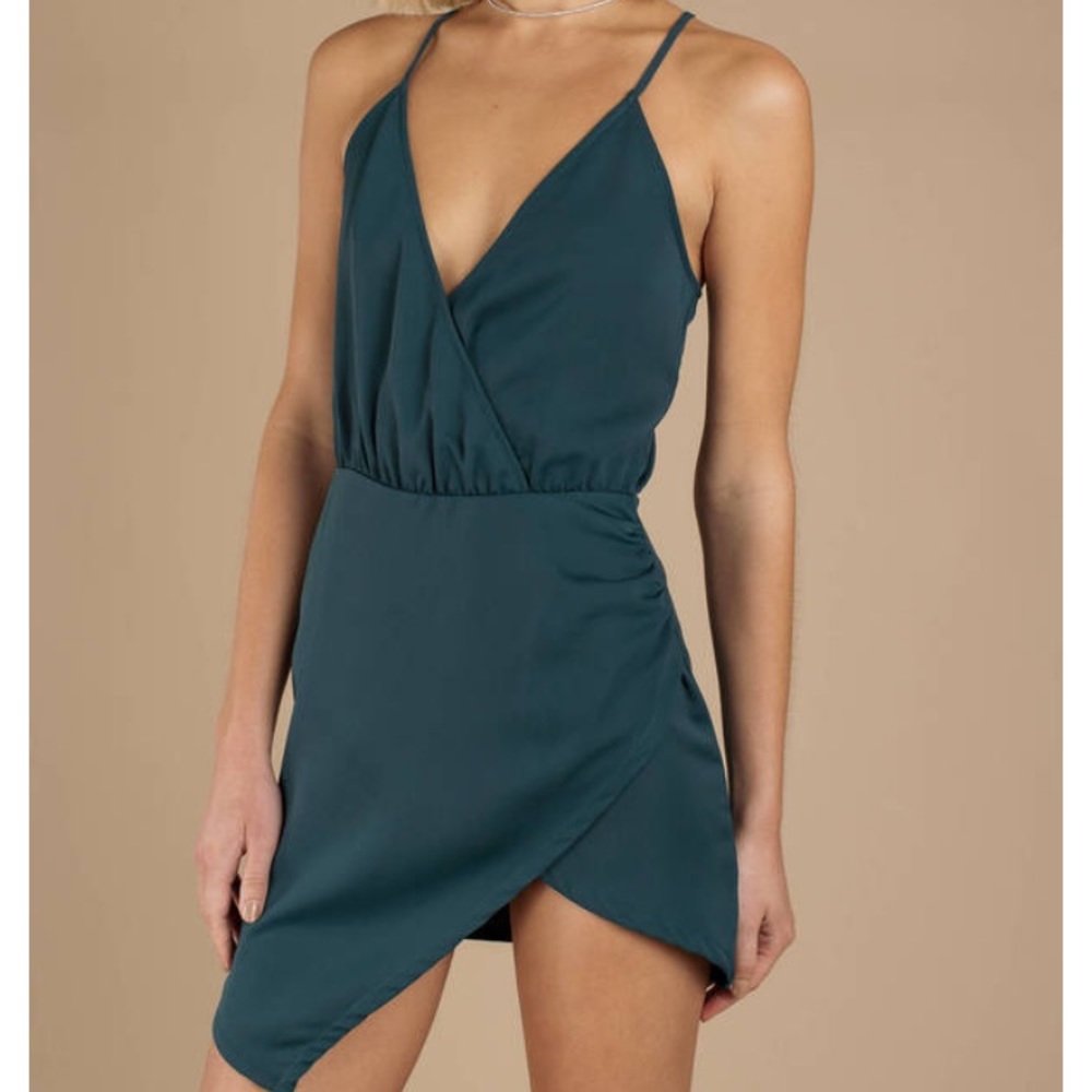 Tobi green wrap dress